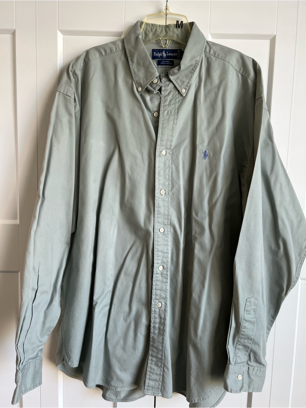 Ralph Lauren Men’s Classic Button-Down Shirt — Sage Green